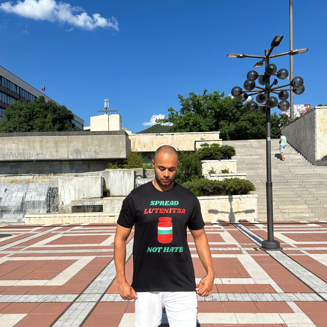 “Spread Lutenitsa Not Hate” Bulgarian Flag Tee